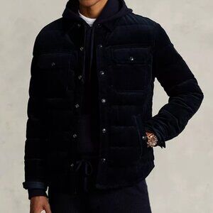 Polo Ralph Lauren Corduroy Down Jacket - XXL - Dark Navy Blue (NWTs)